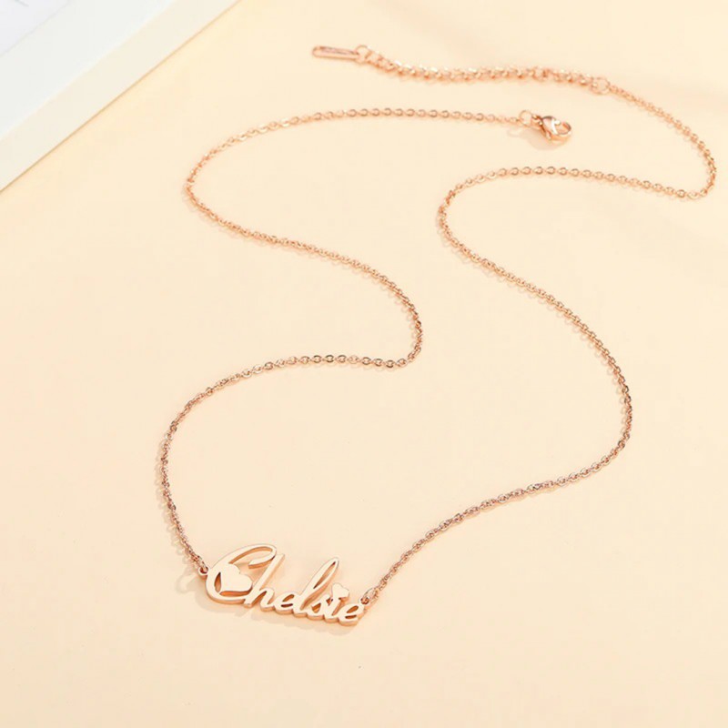 Personalized English Name Letter Necklace